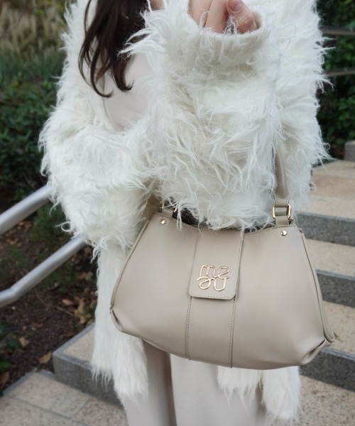 mellowneon（メロウネオン）の「2wayロゴベルトバッグ/ハンドバッグ/ボストンバッグ/ショルダーバッグ（ハンドバッグ・レディース・ベージュ/ブラウン/ブラック/アイボリー・FREE）」の19枚目の写真