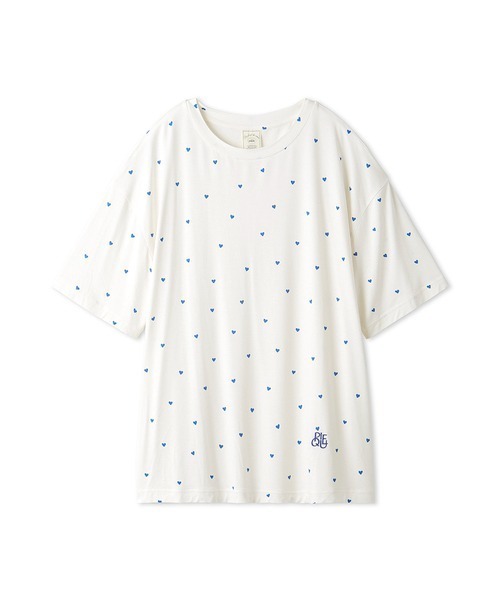 gelato pique（ジェラートピケ）の「ハート柄BIGTシャツ（ルーム