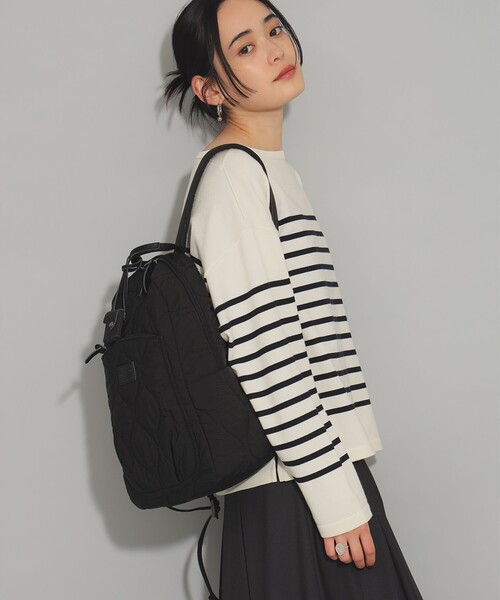 Ray BEAMS(レイビームス)の「【WEB限定】toleur / ナイロン キルティング リュック(バックパック/リュック・レディース・ブラック・ONE SIZE)」の5枚目の写真