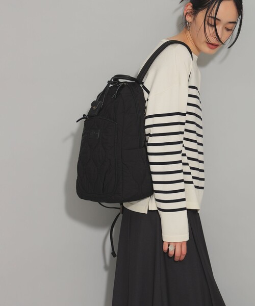 Ray BEAMS(レイビームス)の「【WEB限定】toleur / ナイロン キルティング リュック(バックパック/リュック・レディース・ブラック・ONE SIZE)」の6枚目の写真