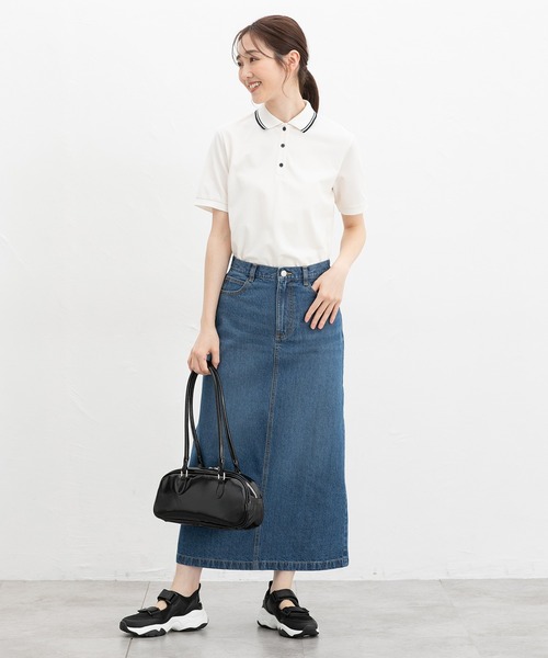 Honeys（ハニーズ）の「デニムナロースカート（デニムスカート・レディース・グレー/ライトブルー/ライトインディゴブルー/ブルー・S/SS/L/M）」の21枚目の写真