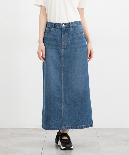 Honeys（ハニーズ）の「デニムナロースカート（デニムスカート・レディース・グレー/ライトブルー/ライトインディゴブルー/ブルー・S/SS/L/M）」の19枚目の写真