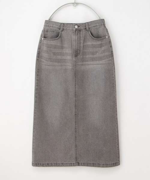 Honeys（ハニーズ）の「デニムナロースカート（デニムスカート・レディース・グレー/ライトブルー/ライトインディゴブルー/ブルー・S/SS/L/M）」の12枚目の写真