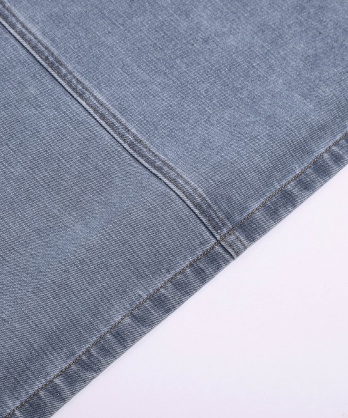 AMELY（エミリー）の「デニムキャミワンピース（ワンピース・レディース・ライトブルー/ブラック系その他/ブルー・L/M）」の9枚目の写真