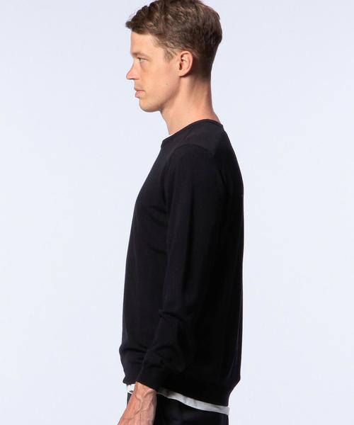 UNITED ARROWS（ユナイテッドアローズ）の「UAS ウール ハイゲージ クルーネック ニット◆（ニット/セーター・メンズ・ブラック/ネイビー/ベージュ/ワインレッド・X-SMALL/LARGE/MEDIUM/SMALL/XX-LARGE/X-LARGE）」の7枚目の写真