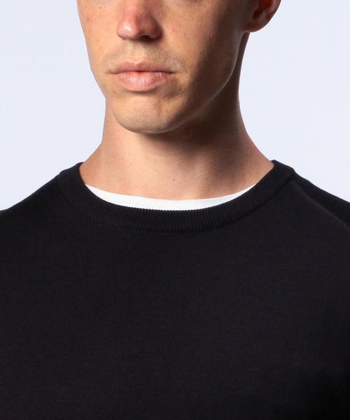 UNITED ARROWS（ユナイテッドアローズ）の「UAS ウール ハイゲージ クルーネック ニット◆（ニット/セーター・メンズ・ブラック/ネイビー/ベージュ/ワインレッド・X-SMALL/LARGE/MEDIUM/SMALL/XX-LARGE/X-LARGE）」の9枚目の写真