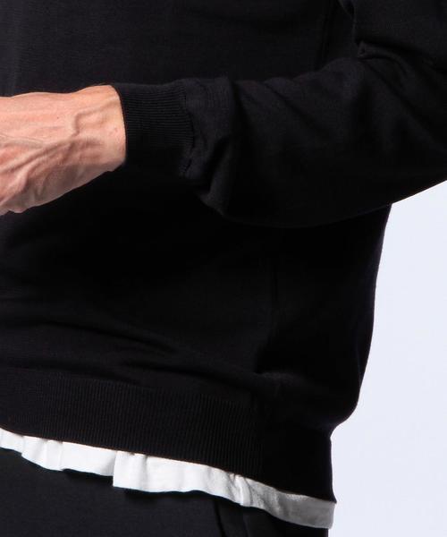 UNITED ARROWS（ユナイテッドアローズ）の「UAS ウール ハイゲージ クルーネック ニット◆（ニット/セーター・メンズ・ブラック/ネイビー/ベージュ/ワインレッド・X-SMALL/LARGE/MEDIUM/SMALL/XX-LARGE/X-LARGE）」の21枚目の写真