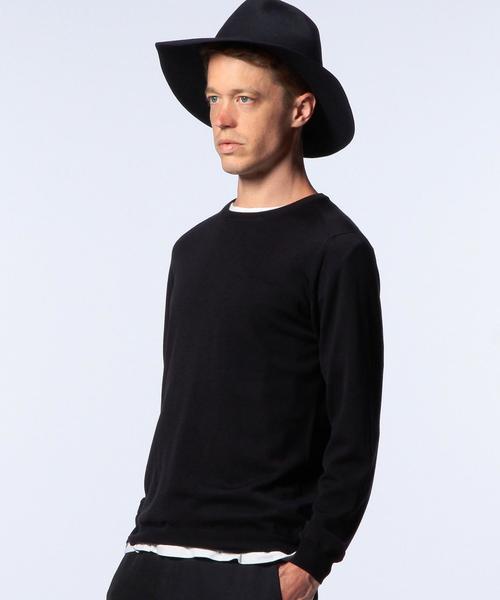 UNITED ARROWS（ユナイテッドアローズ）の「UAS ウール ハイゲージ クルーネック ニット◆（ニット/セーター・メンズ・ブラック/ネイビー/ベージュ/ワインレッド・X-SMALL/LARGE/MEDIUM/SMALL/XX-LARGE/X-LARGE）」の19枚目の写真