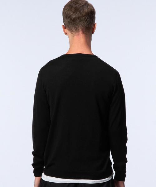 UNITED ARROWS（ユナイテッドアローズ）の「UAS ウール ハイゲージ クルーネック ニット◆（ニット/セーター・メンズ・ブラック/ネイビー/ベージュ/ワインレッド・X-SMALL/LARGE/MEDIUM/SMALL/XX-LARGE/X-LARGE）」の20枚目の写真