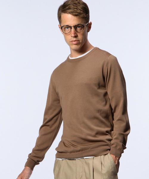 UNITED ARROWS（ユナイテッドアローズ）の「UAS ウール ハイゲージ クルーネック ニット◆（ニット/セーター・メンズ・ブラック/ネイビー/ベージュ/ワインレッド・X-SMALL/LARGE/MEDIUM/SMALL/XX-LARGE/X-LARGE）」の16枚目の写真