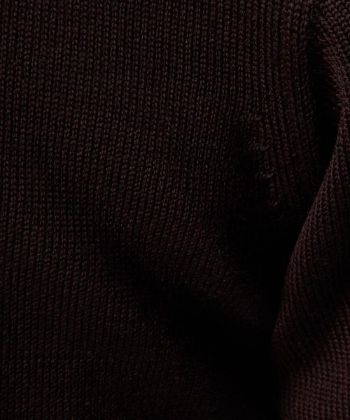 UNITED ARROWS（ユナイテッドアローズ）の「UAS ウール ハイゲージ クルーネック ニット◆（ニット/セーター・メンズ・ブラック/ネイビー/ベージュ/ワインレッド・X-SMALL/LARGE/MEDIUM/SMALL/XX-LARGE/X-LARGE）」の10枚目の写真