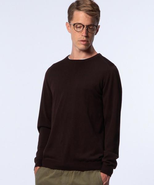 UNITED ARROWS（ユナイテッドアローズ）の「UAS ウール ハイゲージ クルーネック ニット◆（ニット/セーター・メンズ・ブラック/ネイビー/ベージュ/ワインレッド・X-SMALL/LARGE/MEDIUM/SMALL/XX-LARGE/X-LARGE）」の11枚目の写真