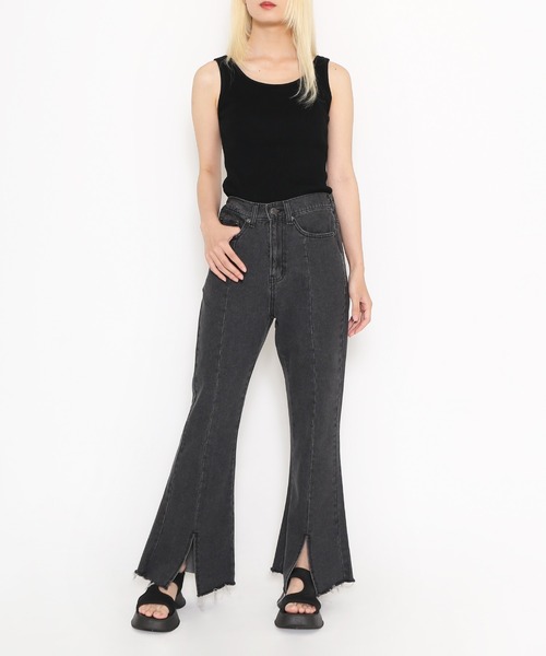 PUNYUS（プニュズ）の「2WAYリブタンクトップ（タンクトップ・レディース・ホワイト/ブラック・1/2/3/4）」の16枚目の写真