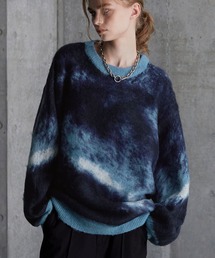 【SERACE】Loose silhouette abstract shaggy knit / ルーズシルエットアブストラクトシャギーニット