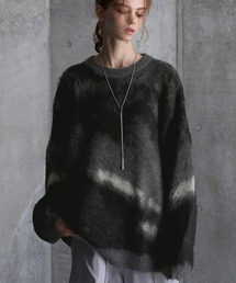 SERACE(ZX)́ySERACEzLoose silhouette abstract shaggy knit / [YVGbgAuXgNgVM[jbg(jbg/Z[^[)