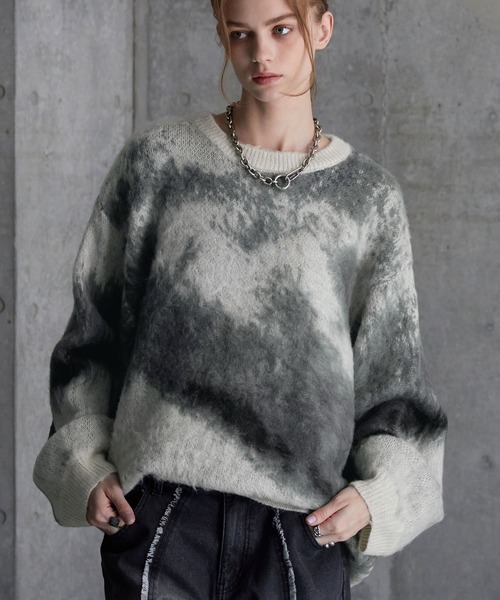 SERACE（セラス）の「【SERACE】Loose silhouette abstract shaggy