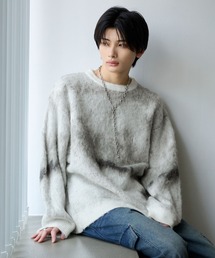 SERACE（セラス）の「【SERACE】Loose silhouette abstract shaggy knit / ルーズシルエットアブストラクトシャギーニット（ニット/セーター）」
