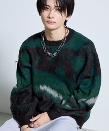 SERACE（セラス）の「【SERACE】Loose silhouette abstract shaggy knit   ルーズシルエットアブストラクトシャギーニット（ニット/セーター）」