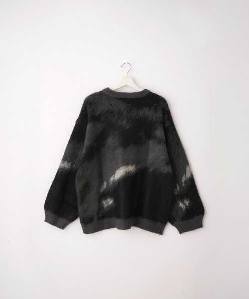 SERACE】Loose silhouette abstract shaggy knit / ルーズシルエット