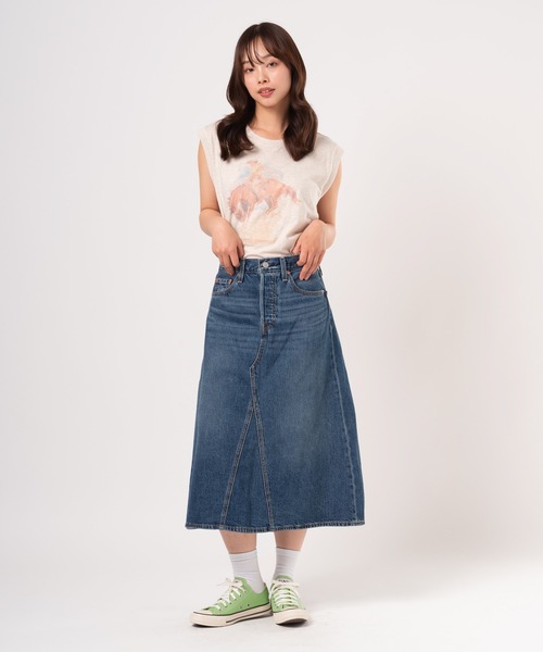 セール】Levi's/リーバイス ハイライズ Aラインスカート