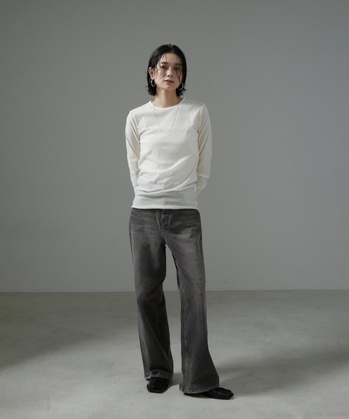 Healthy denim(ヘルシーデニム)の「【Healthy DENIM(ヘルシーデニム)】Pink Pepper/ブラックデニム(デニムパンツ・レディース・ブラック系その他・22/23/24/25)」の14枚目の写真