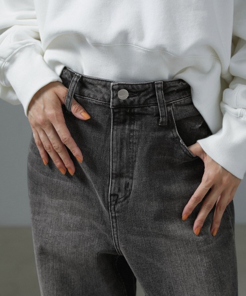 Healthy denim(ヘルシーデニム)の「【Healthy DENIM(ヘルシーデニム)】Pink Pepper/ブラックデニム(デニムパンツ・レディース・ブラック系その他・22/23/24/25)」の3枚目の写真