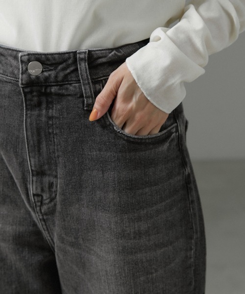 Healthy denim(ヘルシーデニム)の「【Healthy DENIM(ヘルシーデニム)】Pink Pepper/ブラックデニム(デニムパンツ・レディース・ブラック系その他・22/23/24/25)」の9枚目の写真