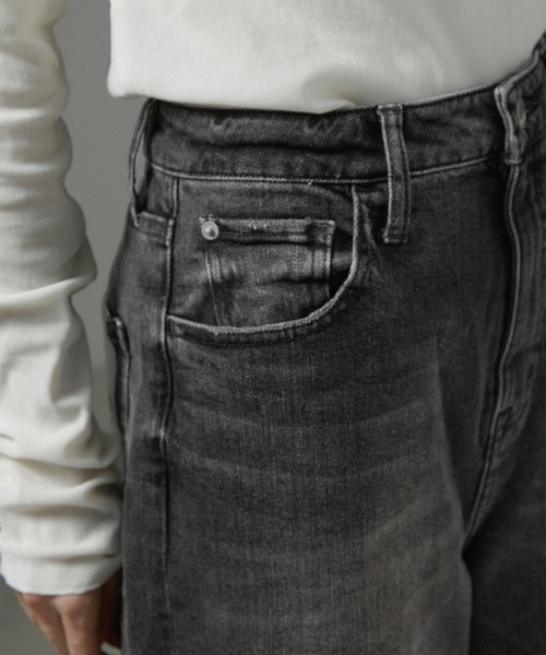 Healthy denim(ヘルシーデニム)の「【Healthy DENIM(ヘルシーデニム)】Pink Pepper/ブラックデニム(デニムパンツ・レディース・ブラック系その他・22/23/24/25)」の10枚目の写真