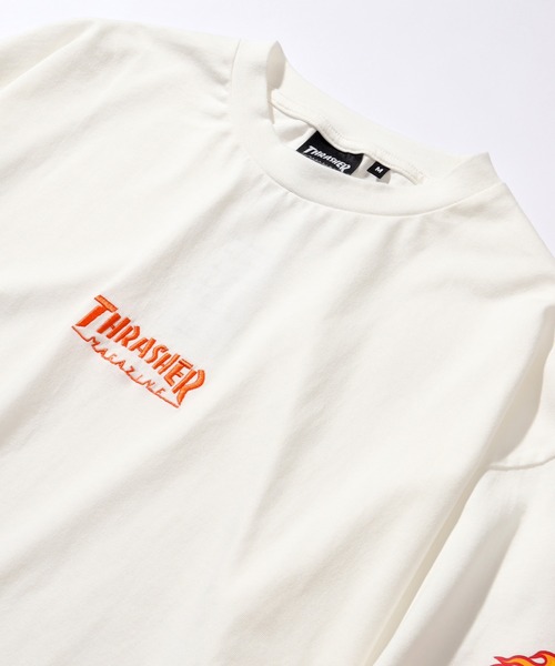 THRASHER(スラッシャー)の「【THRASHER/スラッシャー】スリーブロゴプリント ビッグシルエット ロングスリーブTシャツ(Tシャツ/カットソー・メンズ・ブラック/ホワイト/アッシュグレー/グリーン・LL/L/M)」の7枚目の写真