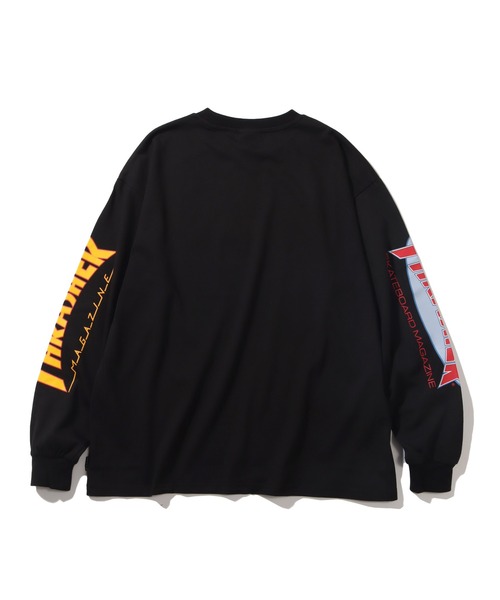 THRASHER(スラッシャー)の「【THRASHER/スラッシャー】スリーブロゴプリント ビッグシルエット ロングスリーブTシャツ(Tシャツ/カットソー・メンズ・ブラック/ホワイト/アッシュグレー/グリーン・LL/L/M)」の9枚目の写真