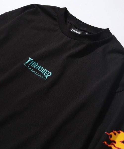 THRASHER(スラッシャー)の「【THRASHER/スラッシャー】スリーブロゴプリント ビッグシルエット ロングスリーブTシャツ(Tシャツ/カットソー・メンズ・ブラック/ホワイト/アッシュグレー/グリーン・LL/L/M)」の12枚目の写真