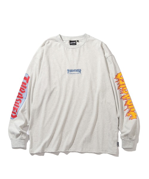 THRASHER(スラッシャー)の「【THRASHER/スラッシャー】スリーブロゴプリント ビッグシルエット ロングスリーブTシャツ(Tシャツ/カットソー・メンズ・ブラック/ホワイト/アッシュグレー/グリーン・LL/L/M)」の18枚目の写真