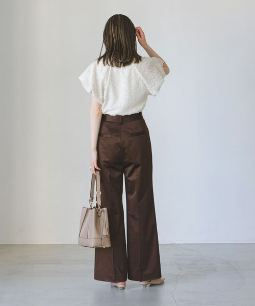 Noble（ノーブル）の「カットサテンパンツ（スラックス）」 - WEAR