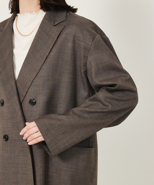 abahouse mavie（アバハウスマヴィ）の「【セットアップ対応】グレンチェックジャケット（テーラードジャケット・レディース・グレー/ブラウン/ネイビー/ブラウン系その他/チャコールグレー・フリー）」の19枚目の写真