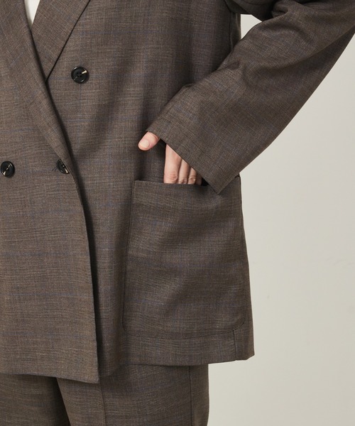 abahouse mavie（アバハウスマヴィ）の「【セットアップ対応】グレンチェックジャケット（テーラードジャケット・レディース・グレー/ブラウン/ネイビー/ブラウン系その他/チャコールグレー・フリー）」の20枚目の写真