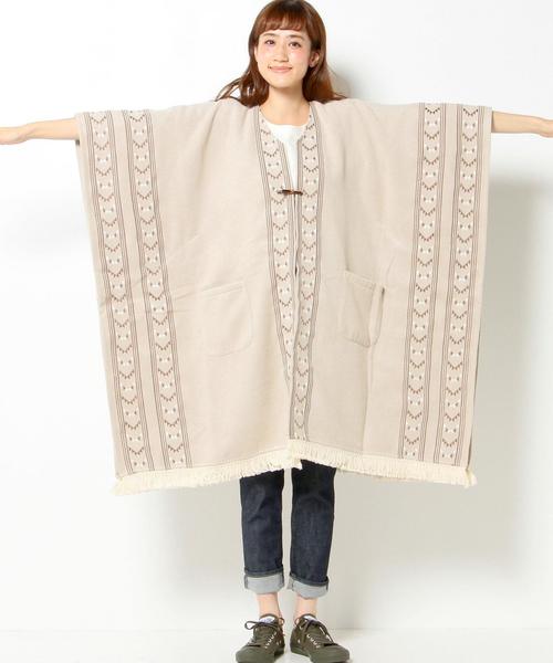 KiiRAトライバルエンブロポンチョ/BCKiiRA TRBL EMB PNCH◇ ポンチョ 