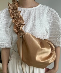 lawgy | satin gather design bag / サテンギャザーデザインバッグ(ショルダーバッグ)