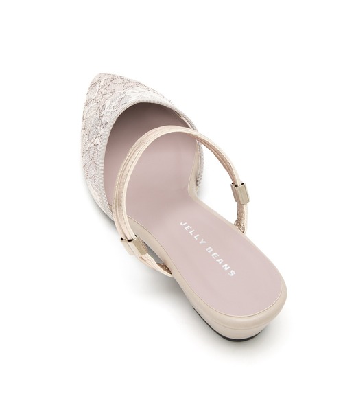 JELLY BEANS(ジェリービーンズ)の「2WAYストラップポインテッドトゥミュール【Made in Japan】(125-43495)JELLY BEANS(ジェリービーンズ)(サンダル・レディース・ブラック/アイボリー/グレイッシュベージュ・S/M/L)」の8枚目の写真