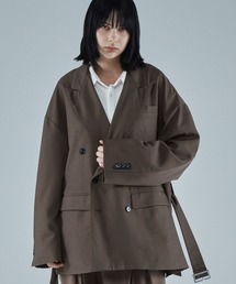 VELNUS（ベルナス）の「【VELNUS】2way mode design over double tailored jacket / 2wayモードデザイン オーバーダブルテーラードジャケット（テーラードジャケット・メンズ）」