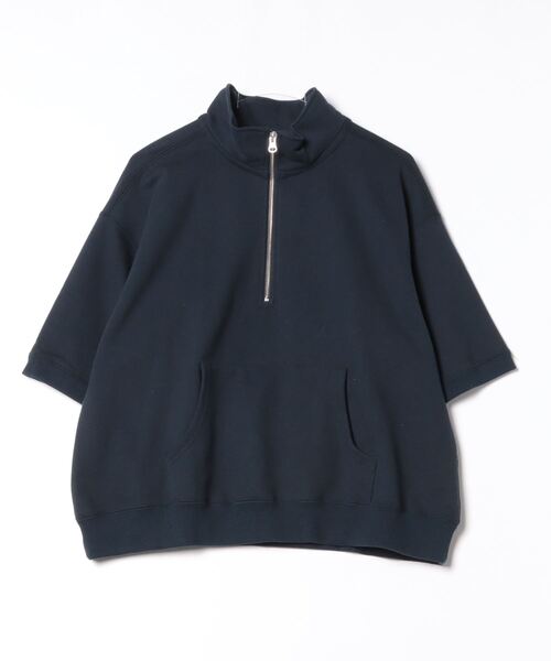 即完！！ MACHATT マチャット ハーフジップスウェット（ネイビー
