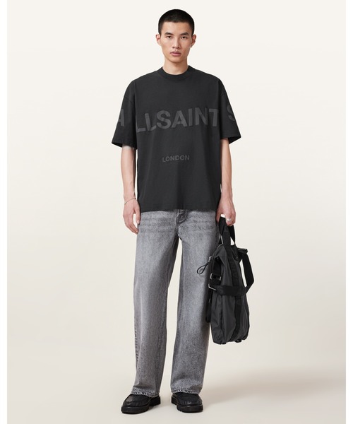 ALLSAINTS（オールセインツ）の「BIGGY OVERSIZED LOGO PRINT T-SHIRT | BIGGY オーバーサイズ ロゴ プリント Tシャツ（Tシャツ/カットソー・メンズ・ブラック・XS/S/M/L/XL）」の7枚目の写真