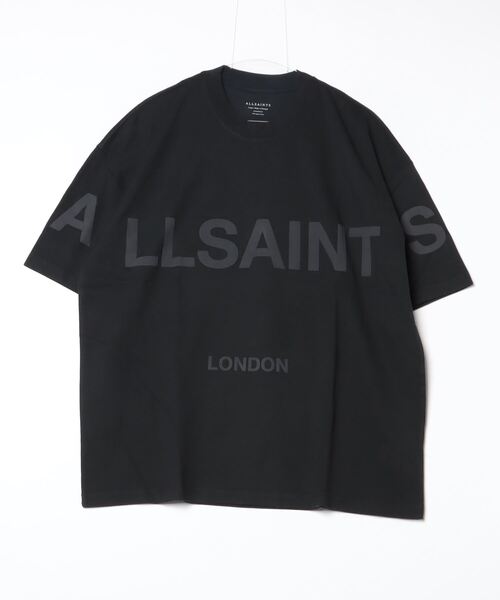 ALLSAINTS（オールセインツ）の「BIGGY OVERSIZED LOGO PRINT T-SHIRT | BIGGY オーバーサイズ ロゴ プリント Tシャツ（Tシャツ/カットソー・メンズ・ブラック・XS/S/M/L/XL）」の11枚目の写真