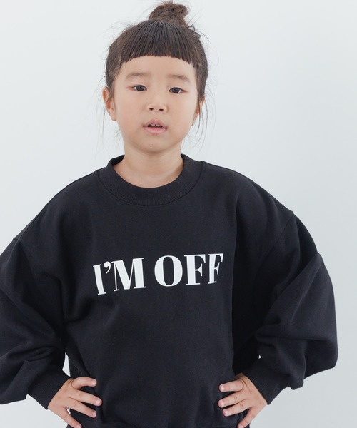 LOWRYS FARM（ローリーズファーム）の「ＵＳＡドルマンウラケ　 134380（スウェット・キッズ・ブラック/グレー/オレンジ/ライトグレー/レッド/ネイビー/ブラウン/ブルー・110cm/120cm/130cm/140cm/150cm）」の2枚目の写真