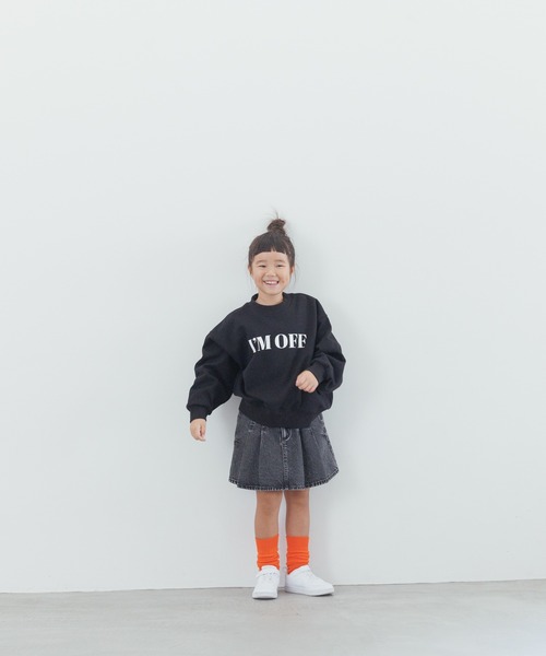 LOWRYS FARM（ローリーズファーム）の「ＵＳＡドルマンウラケ　 134380（スウェット・キッズ・ブラック/グレー/オレンジ/ライトグレー/レッド/ネイビー/ブラウン/ブルー・110cm/120cm/130cm/140cm/150cm）」の21枚目の写真