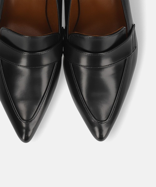 【セール】ポインテッドトゥ ローファーパンプス (5.0cmヒール)（パンプス）｜MAMIAN（マミアン）