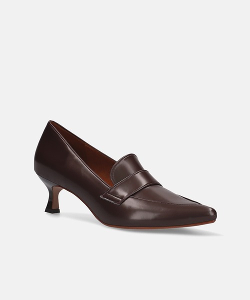 【セール】ポインテッドトゥ ローファーパンプス (5.0cmヒール)（パンプス）｜MAMIAN（マミアン）