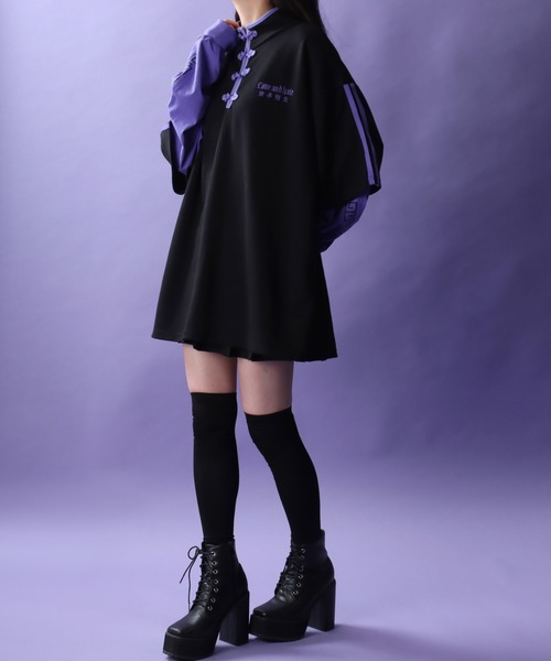 セール】Fake Layered Chinese Shirt/フェイクレイヤード