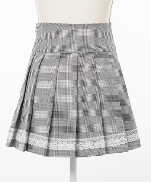 DearMyLoveRose（ディアマイラブローズ）の「レーステーププリーツスカート（スカート・レディース・グレー・SMALL/MEDIUM/LARGE/X-LARGE/XX-LARGE）」の12枚目の写真