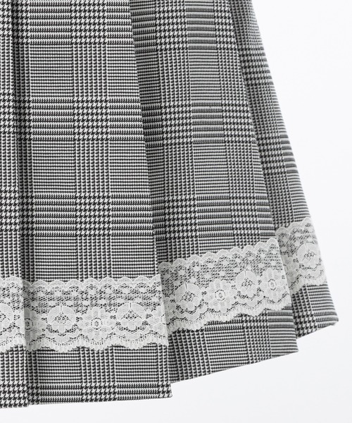 DearMyLoveRose（ディアマイラブローズ）の「レーステーププリーツスカート（スカート・レディース・グレー・SMALL/MEDIUM/LARGE/X-LARGE/XX-LARGE）」の14枚目の写真