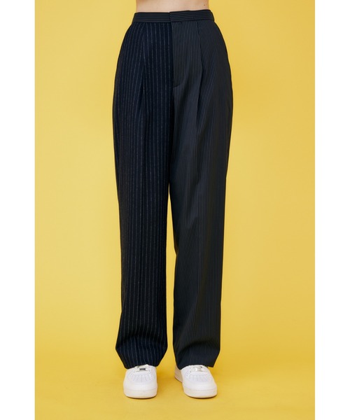 ENFOLD（エンフォルド）の「WO Stripe ストレートテーラードトラウザー（その他パンツ・レディース・ダークネイビー・36）」の12枚目の写真